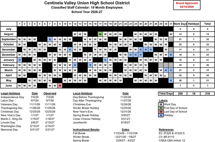2026–2027 Calendar · Page 2