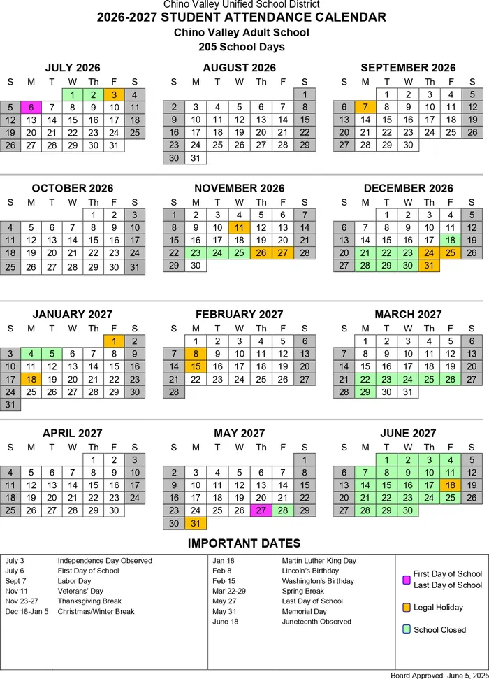2026–2027 Calendar · Page 2