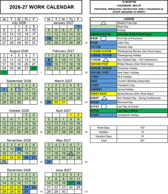 2026–2027 Calendar · Page 8