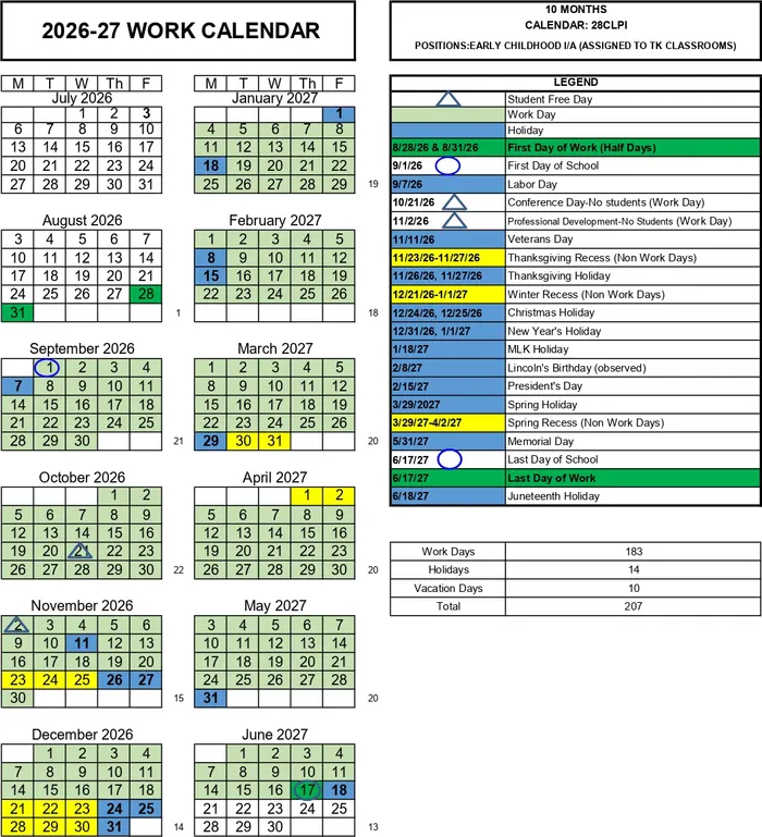 2026–2027 Calendar · Page 9