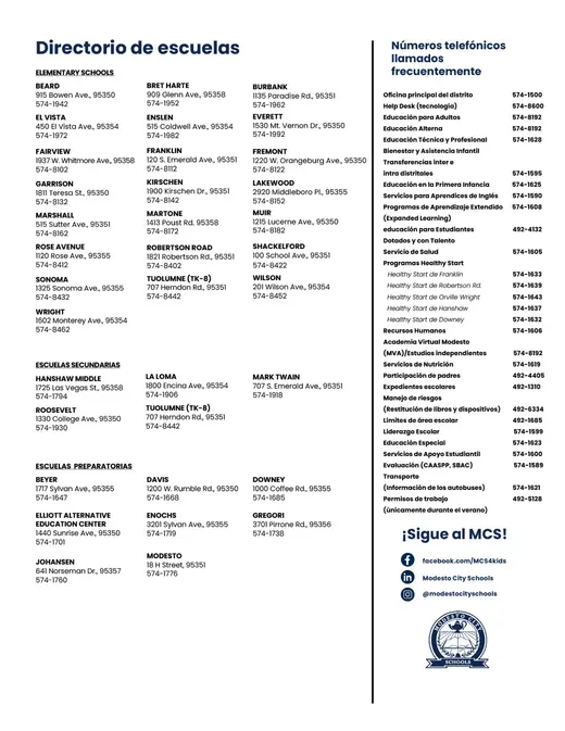 Modesto City Schools MCS 2026–2027 Academic Calendar Page 4