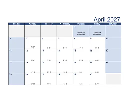 Harrison School District Two 2026–2027 Academic Calendar Page 7