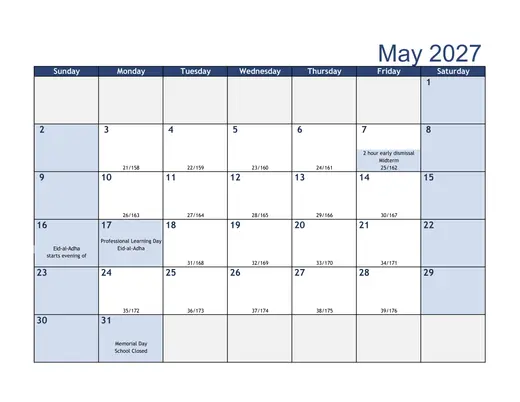 Harrison School District Two 2026–2027 Academic Calendar Page 8