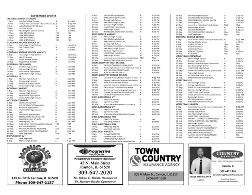 Canton Union School District #66 2026–2027 Academic Calendar Page 4