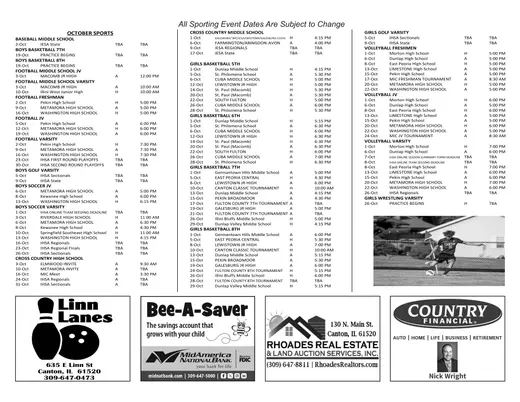 Canton Union School District #66 2026–2027 Academic Calendar Page 25