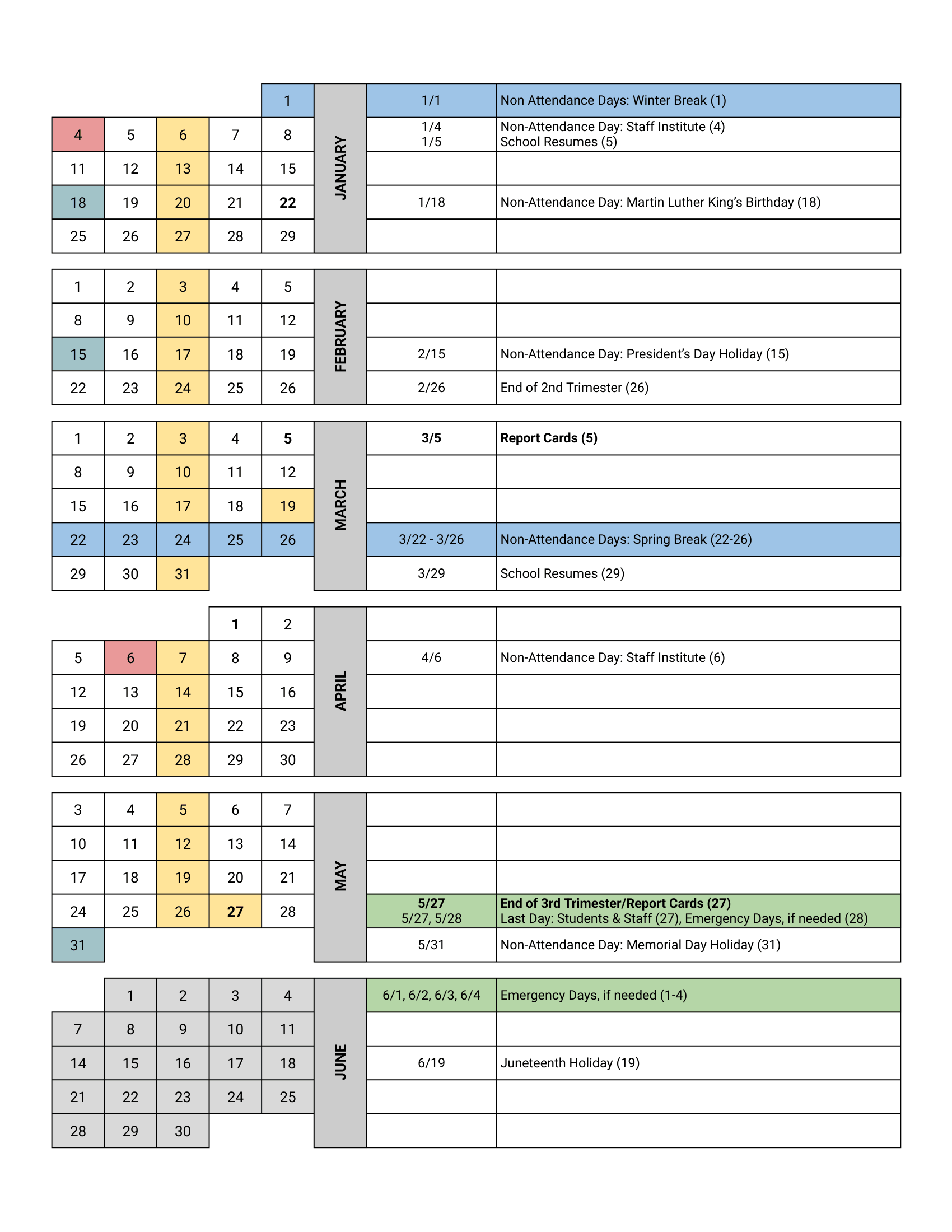 2026–2027 Calendar · Page 2