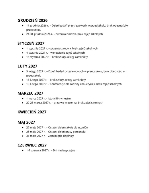 Glenview Community Consolidated School District 34 2026–2027 Academic Calendar Page 5