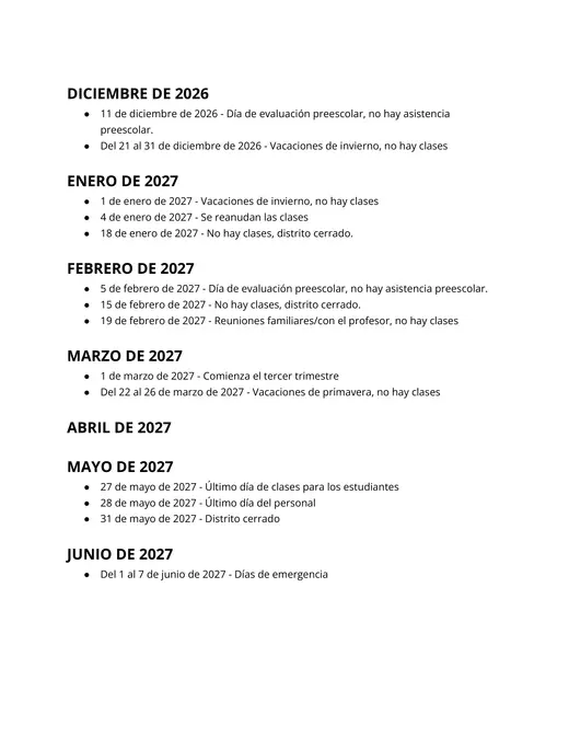 Glenview Community Consolidated School District 34 2026–2027 Academic Calendar Page 9