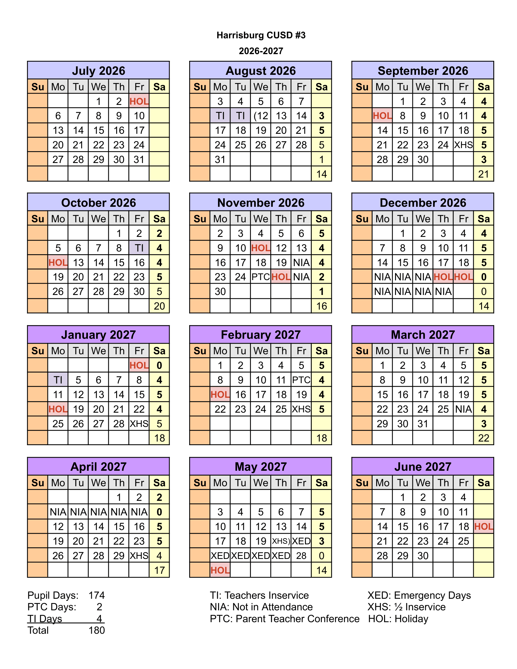2026–2027 Calendar · Page 2