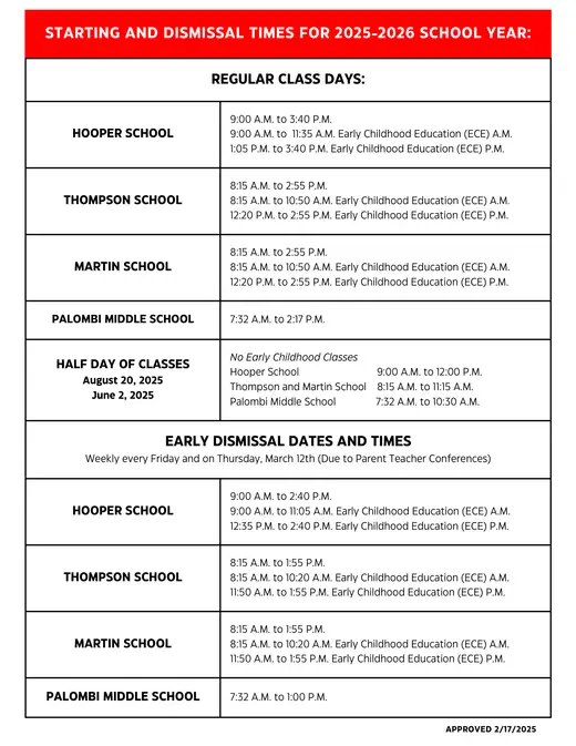 Lake Villa School District #41 2025–2026 Academic Calendar Page 2