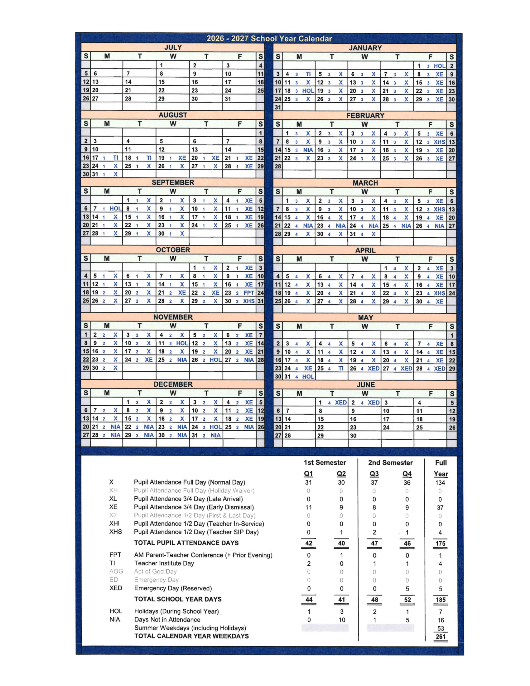 2026–2027 Calendar · Page 2