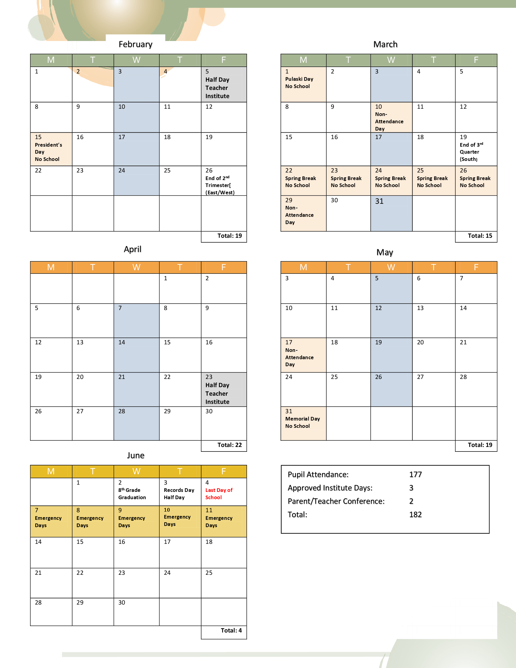 2026–2027 Calendar · Page 2