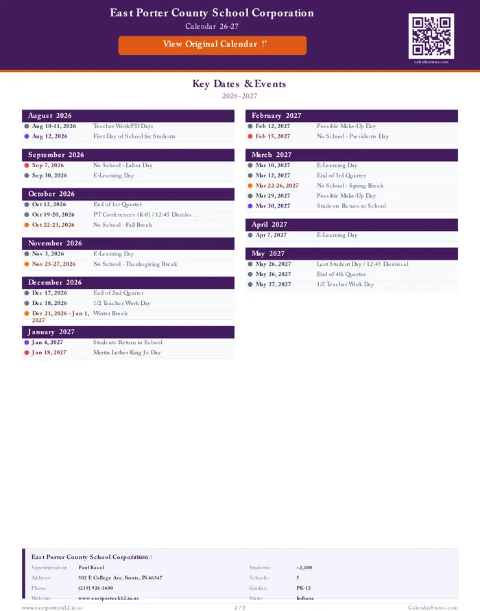 2026–2027 Calendar · Page 2