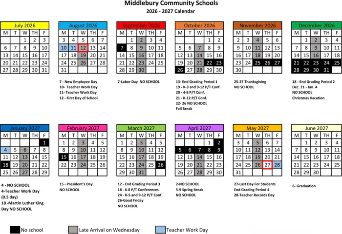 2026–2027 Calendar · Page 2