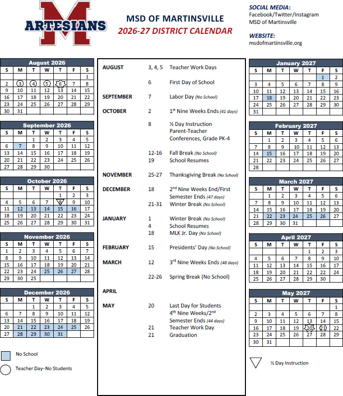 2026–2027 Calendar · Page 2