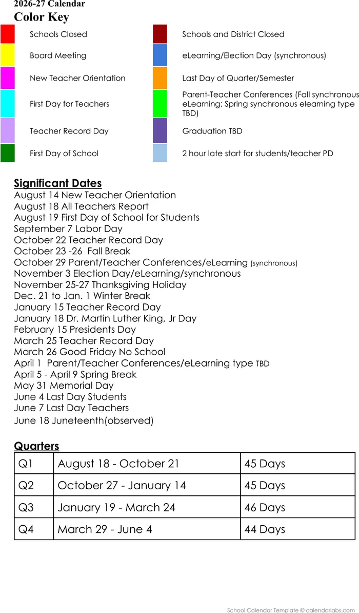 2026–2027 Calendar · Page 2