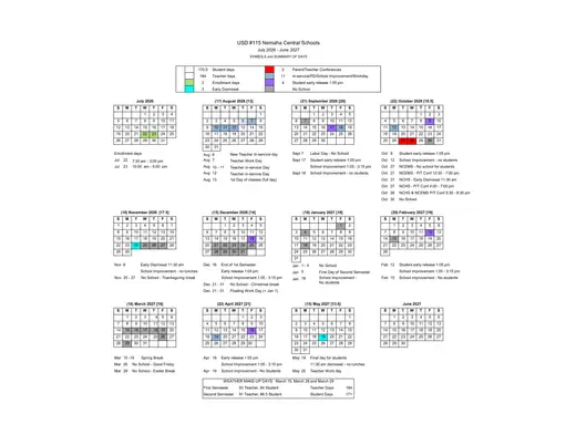 Nemaha Central Schools USD 115 2026–2027 Academic Calendar Page 4