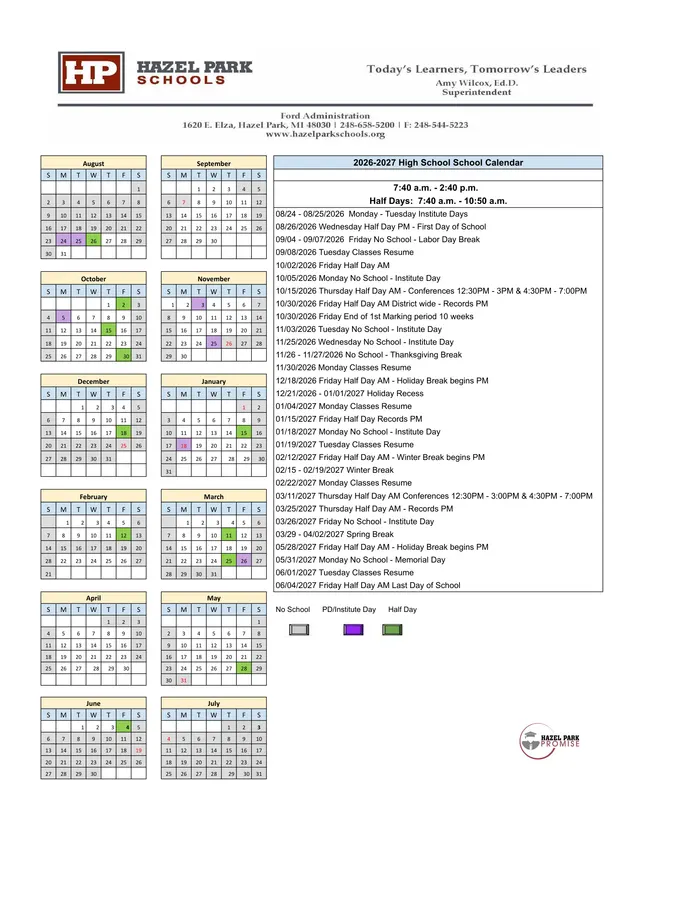 2026–2027 Calendar · Page 2