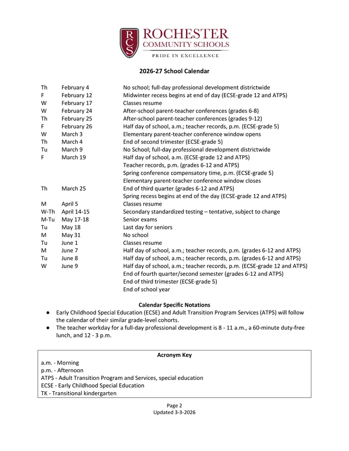 2026–2027 Calendar · Page 2
