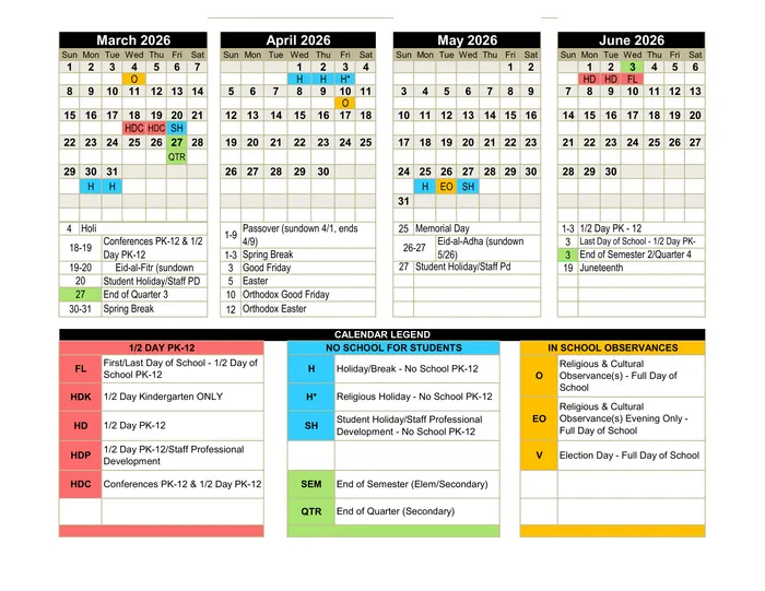 2026–2027 Calendar · Page 2