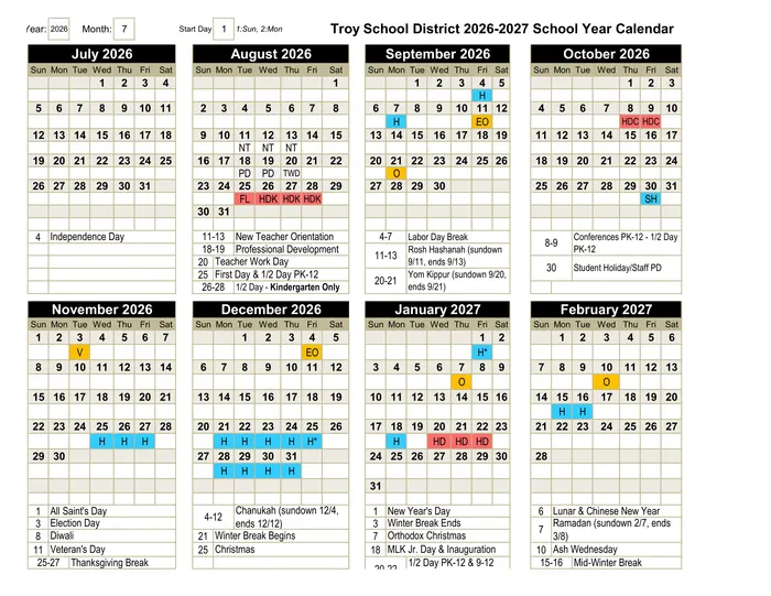 2026–2027 Calendar · Page 3