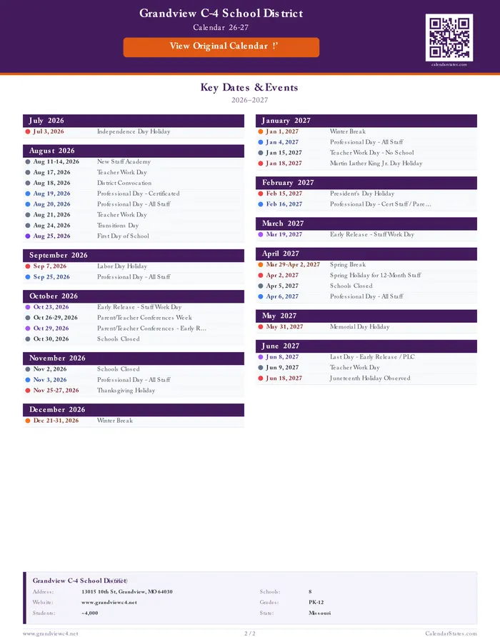 2026–2027 Calendar · Page 2