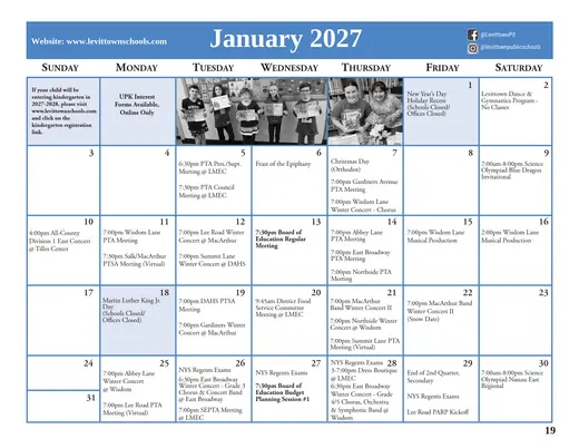 Crest Memorial School 2026–2027 Academic Calendar Page 11