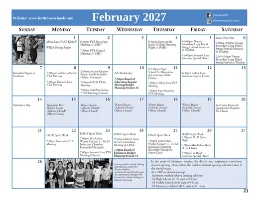 Crest Memorial School 2026–2027 Academic Calendar Page 14