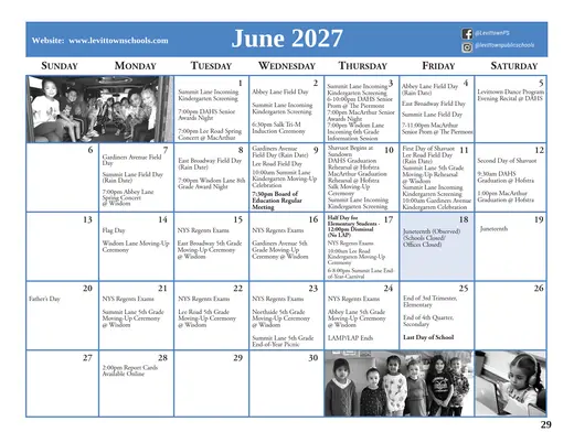 Crest Memorial School 2026–2027 Academic Calendar Page 22