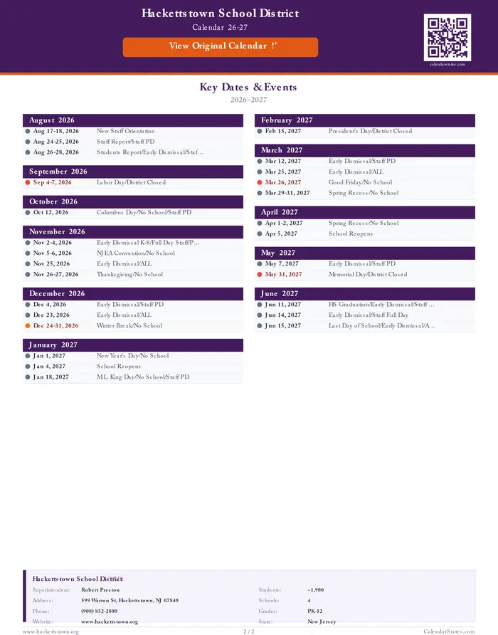 2026–2027 Calendar · Page 2
