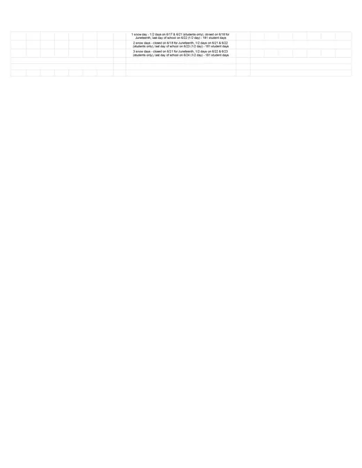 Hoboken Public School District 2026–2027 Academic Calendar Page 2