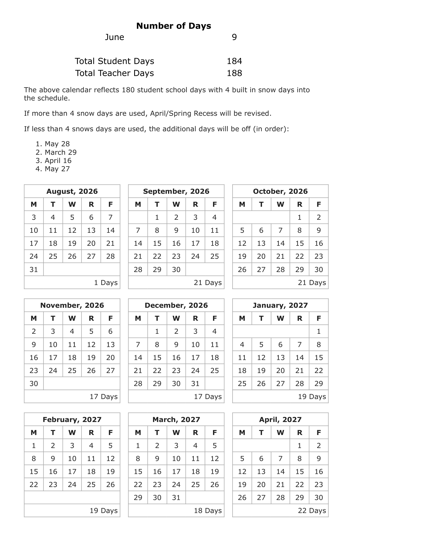 2026–2027 Calendar · Page 2