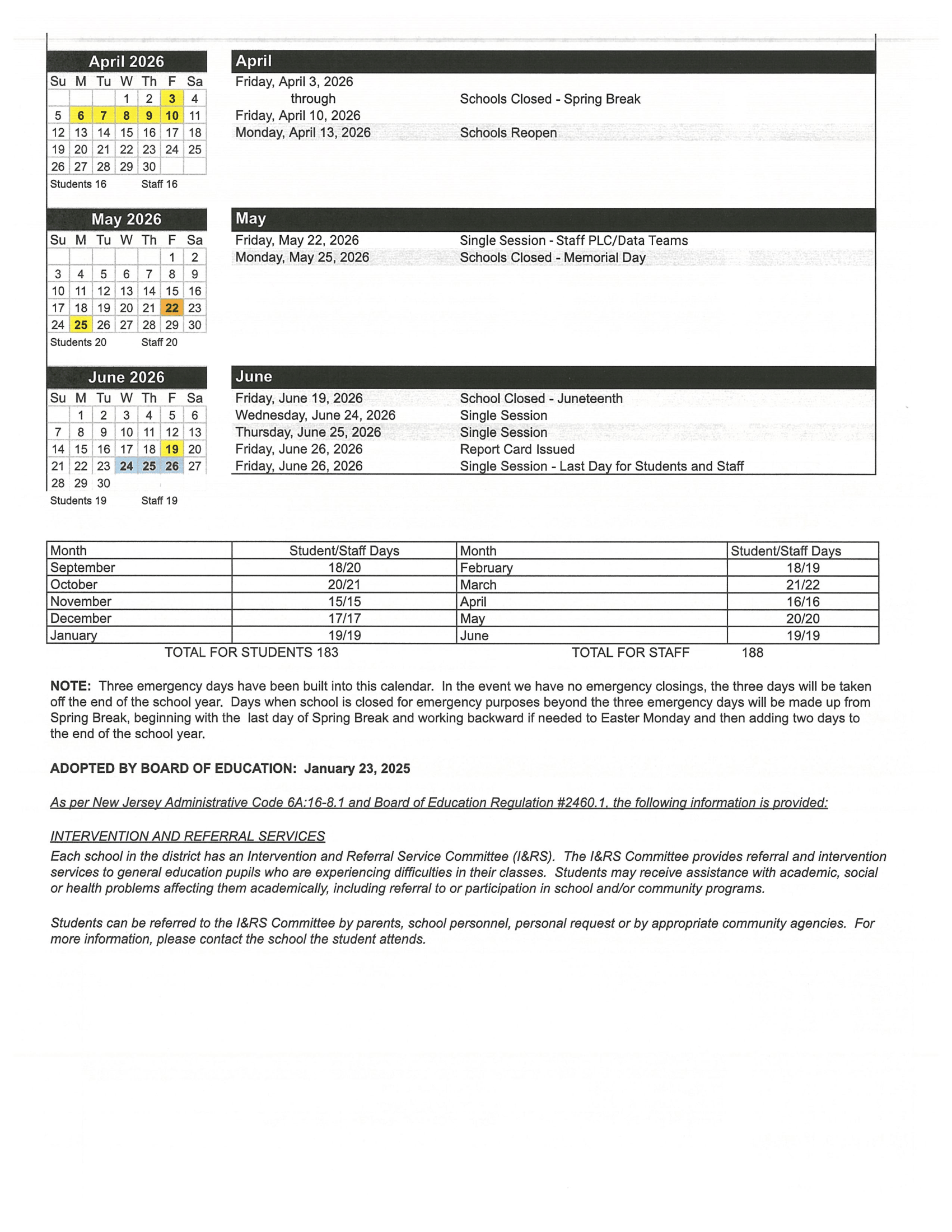 2025–2026 Calendar · Page 4