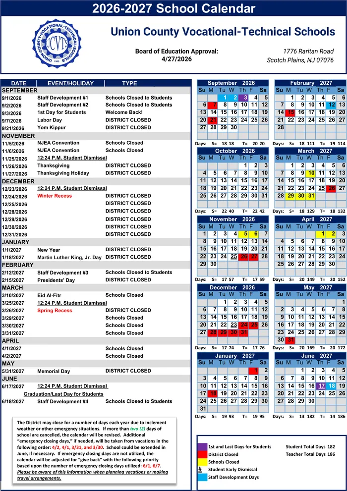 2026–2027 Calendar · Page 2