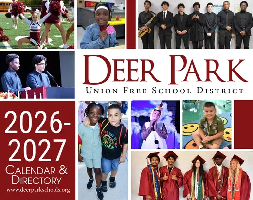 Deer Park Union Free School District 2026–2027 Academic Calendar Page 1