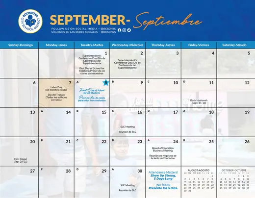 Rochester City School District 2026–2027 Academic Calendar Page 29