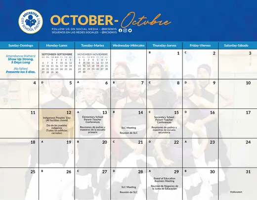 Rochester City School District 2026–2027 Academic Calendar Page 31