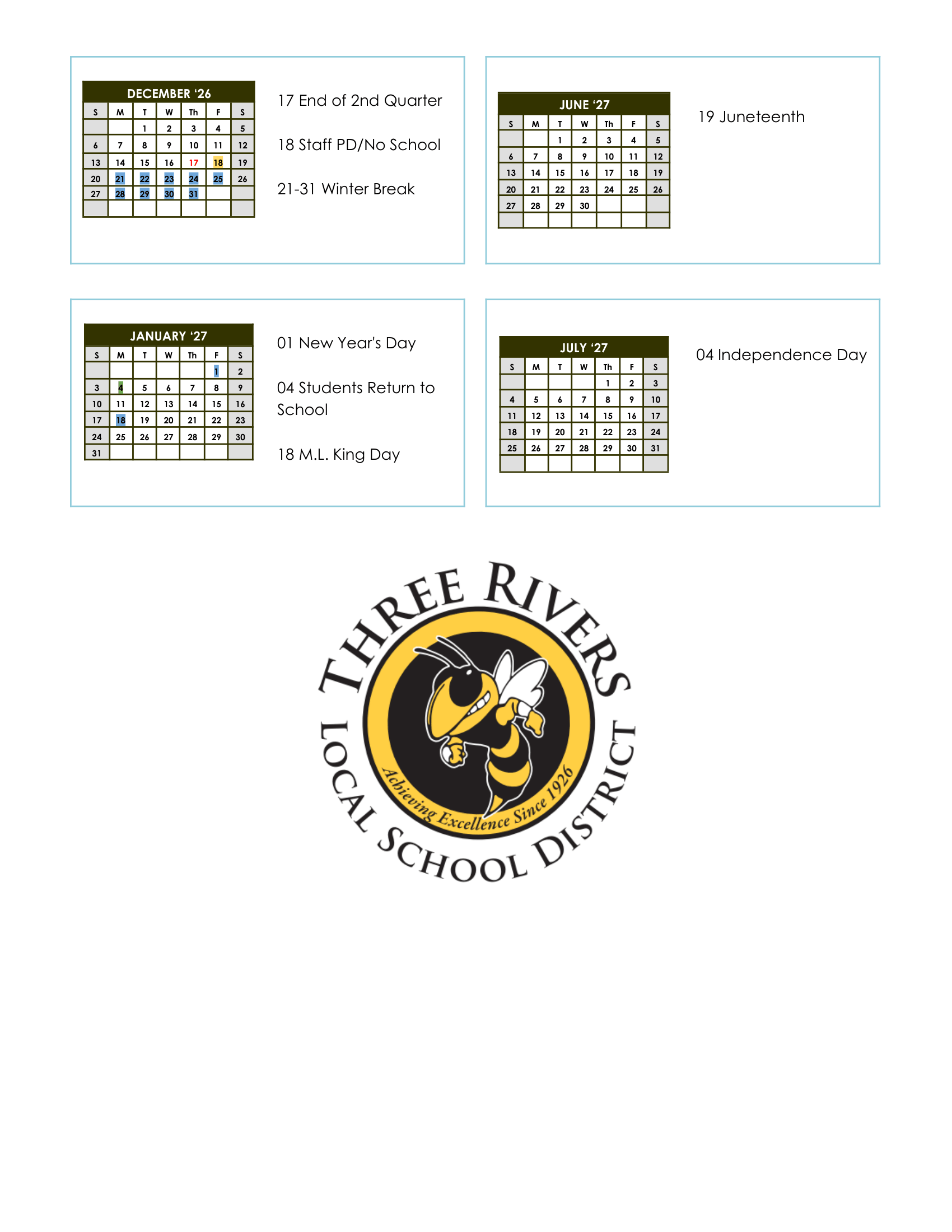 2026–2027 Calendar · Page 2