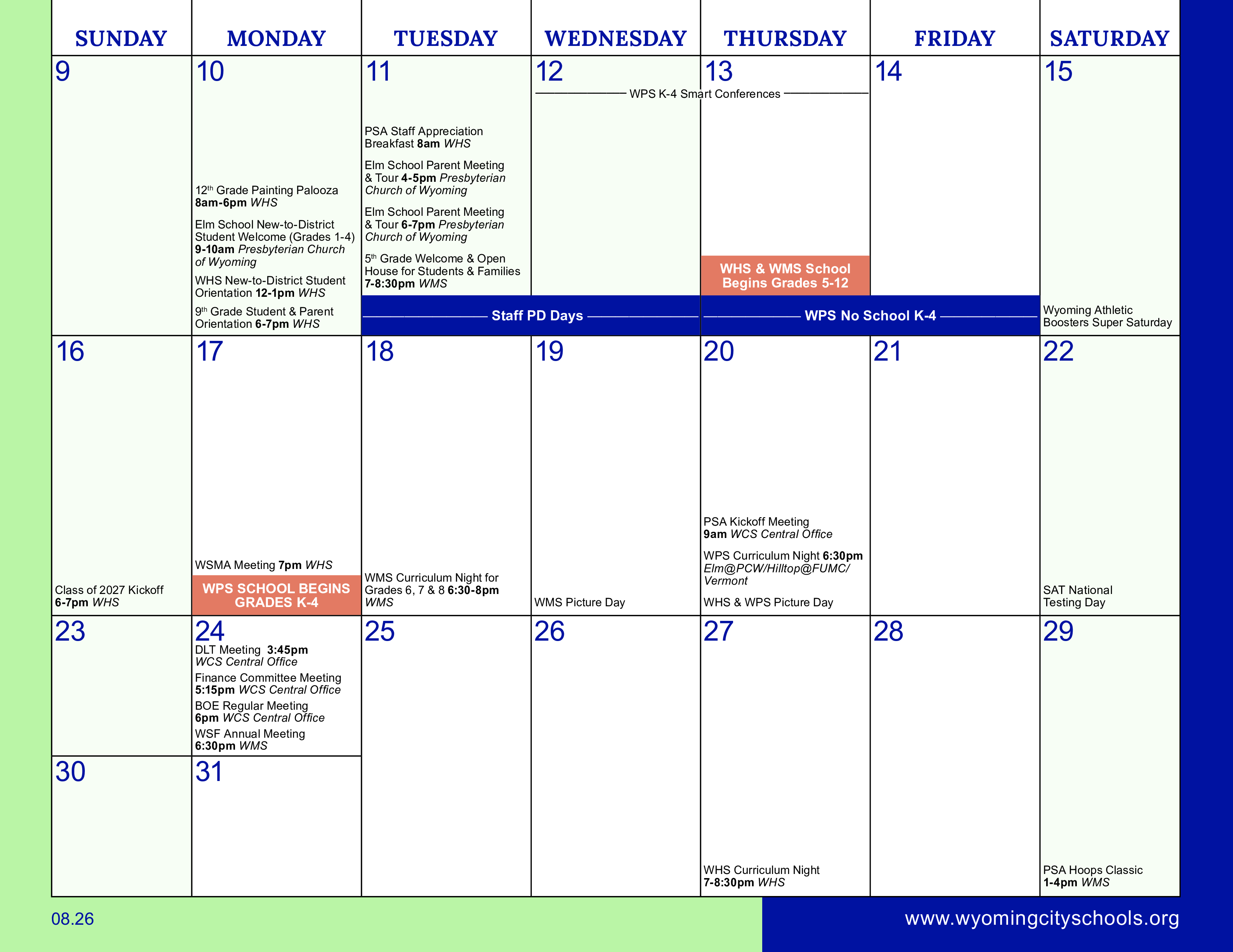 2026–2027 Calendar · Page 14