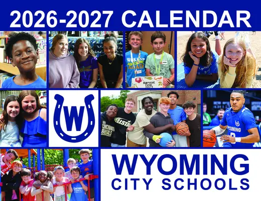 Wyoming City Schools 2026–2027 Academic Calendar Page 1