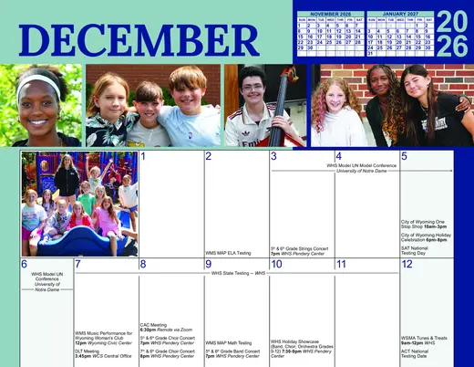 Wyoming City Schools 2026–2027 Academic Calendar Page 20