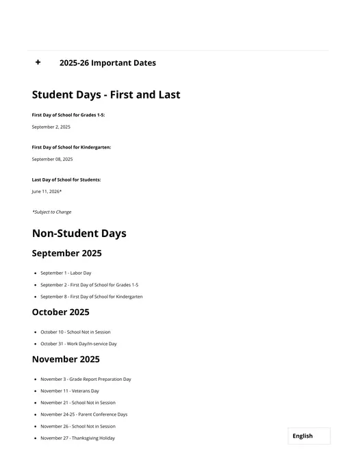 North Clackamas School District 2026–2027 Academic Calendar Page 15