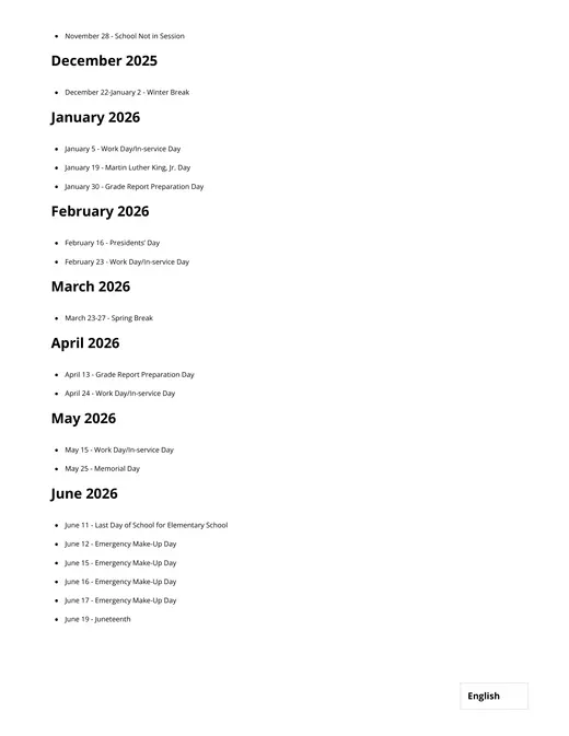 North Clackamas School District 2026–2027 Academic Calendar Page 16