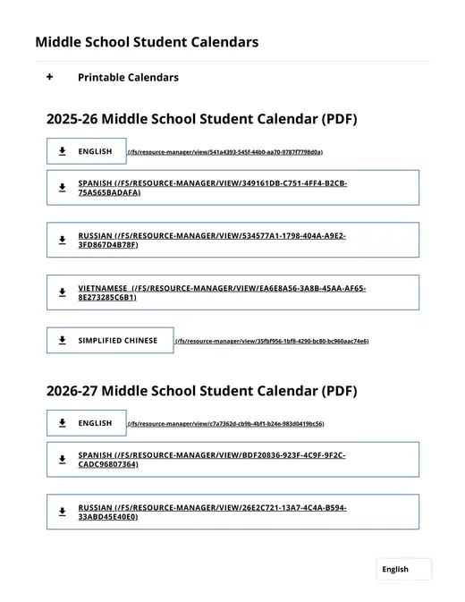 North Clackamas School District 2026–2027 Academic Calendar Page 19