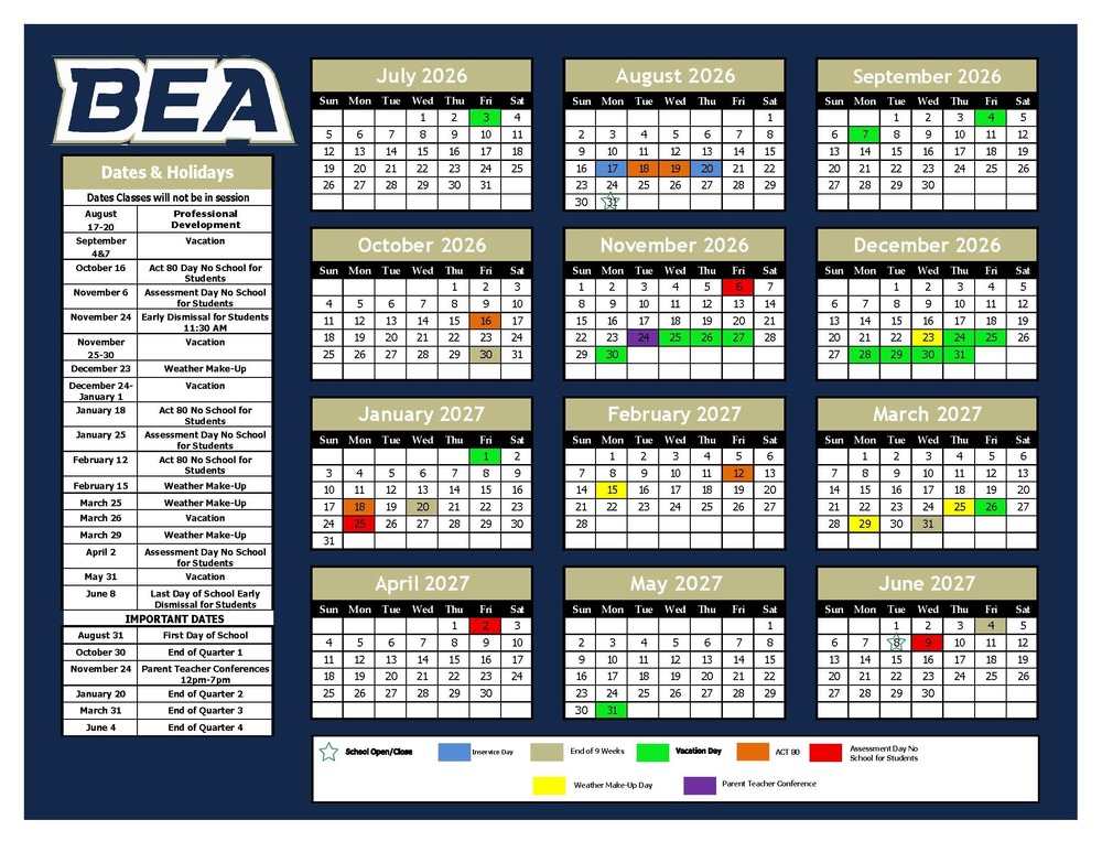 2026–2027 Calendar · Page 2