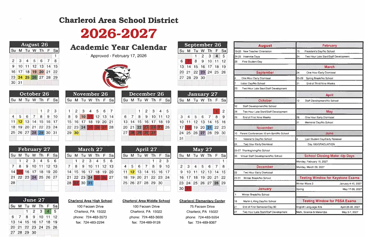 2026–2027 Calendar · Page 2
