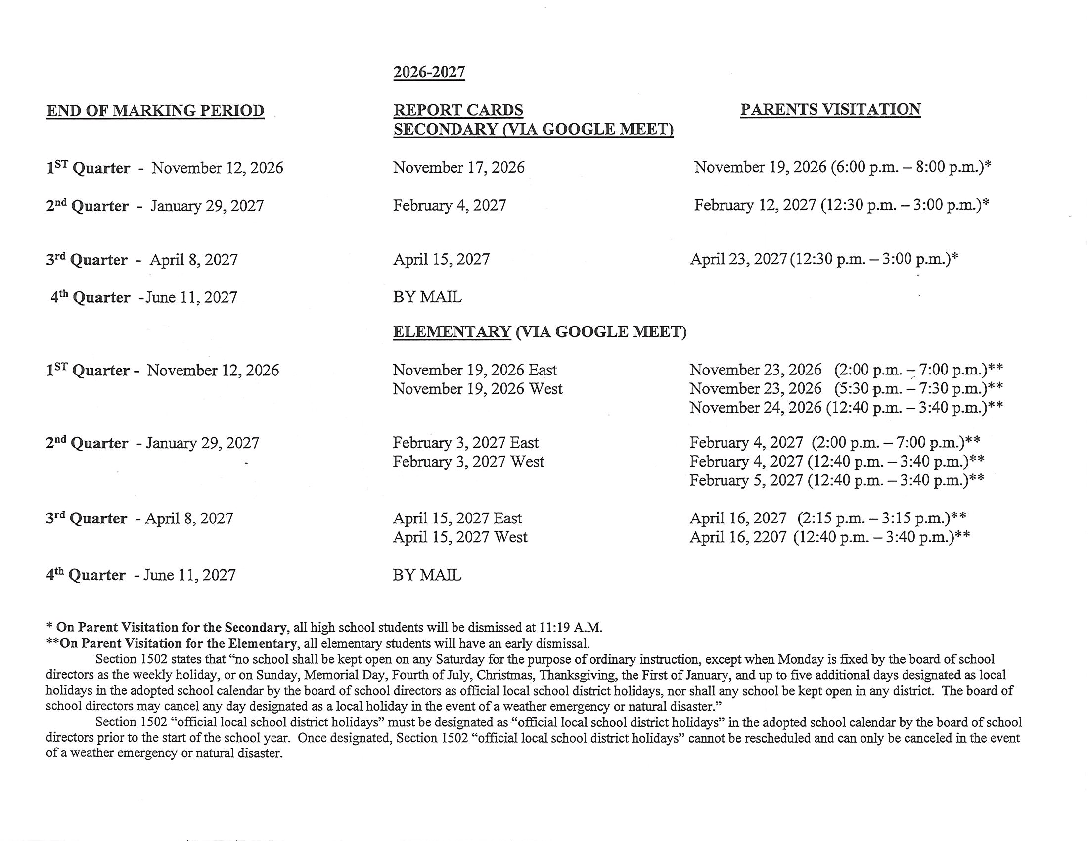 2026–2027 Calendar · Page 2