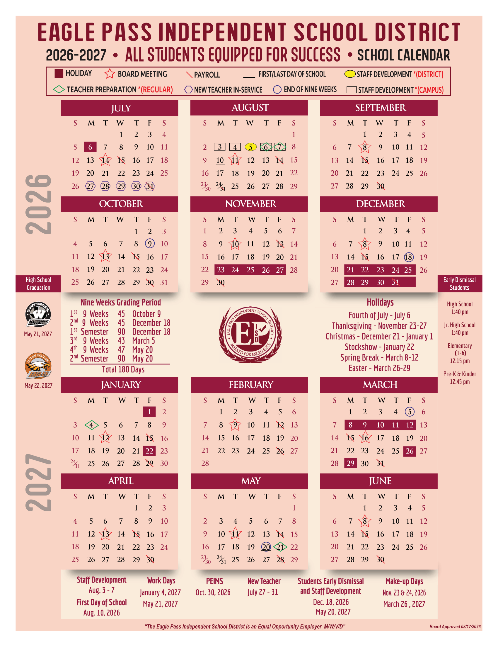 2026–2027 Calendar · Page 2