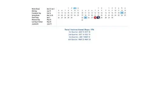 Harmony Public Schools Houston South 2025–2026 Academic Calendar Page 2