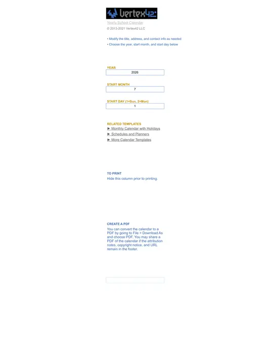 Italy ISD 2026–2027 Academic Calendar Page 3